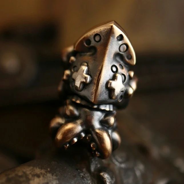 Phase objects Dwellers Silver Brass Custom Beads Knife lanyard beads