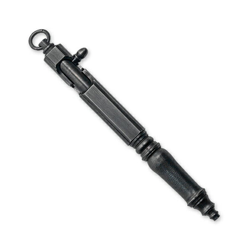 Hidetoshi Nakayama Stainless Steel Black Dye Skull Ball Point Pen