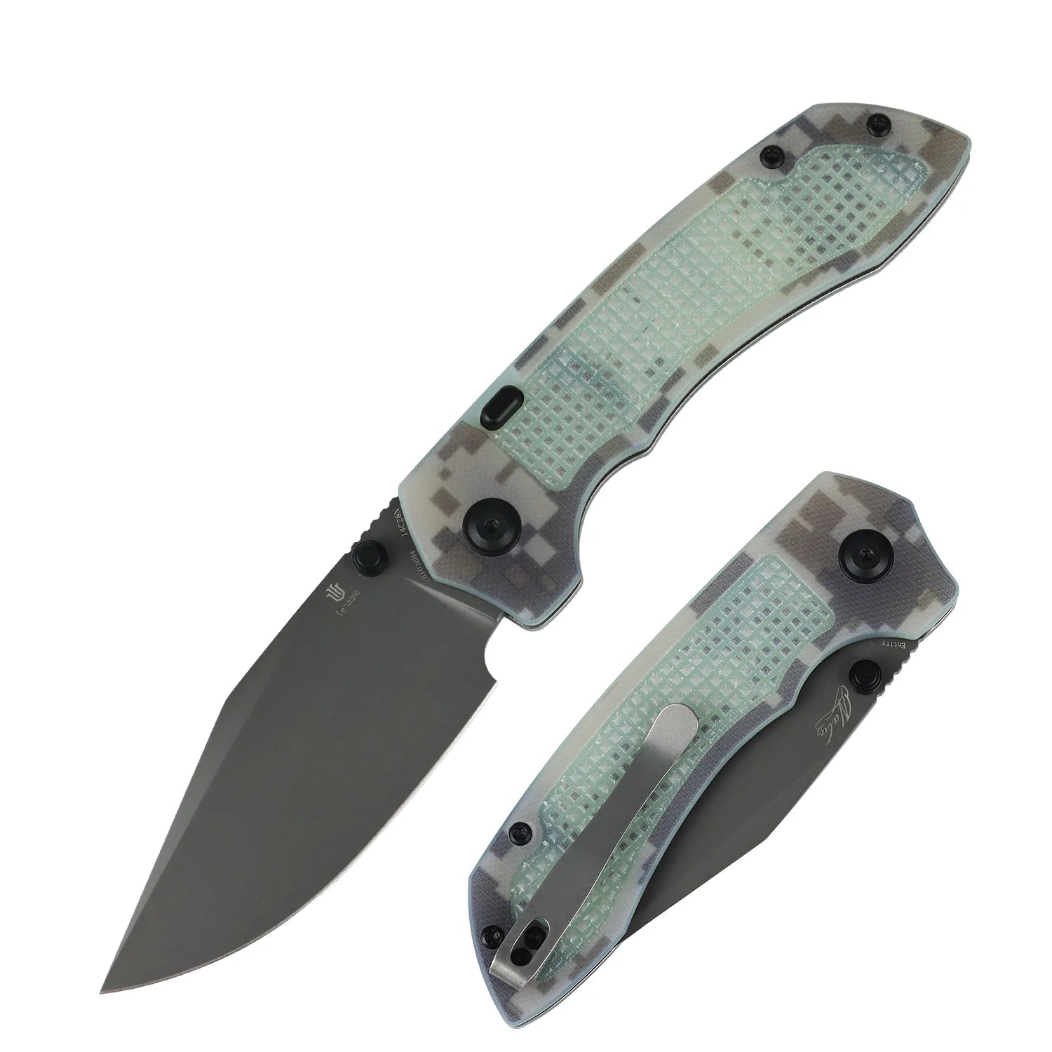 Tenable Entity B1036H4 14C28N Blade G10 Handle Top Liner Lock Folding Knife