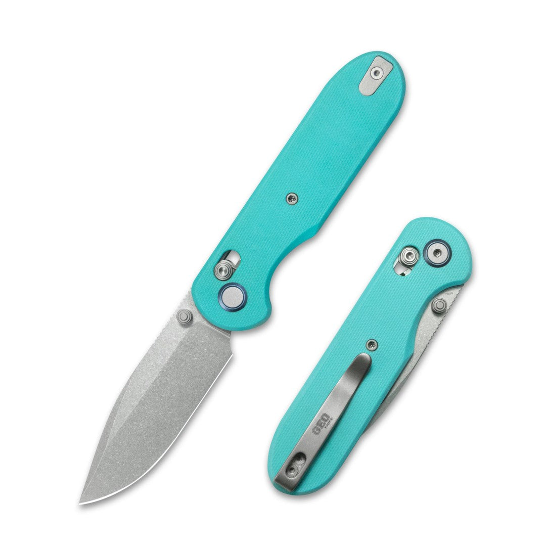 GEO Knife Ethereal Cutter GEO2402G M390 Blade G10 Handle Crossbar Lock Folding Knife