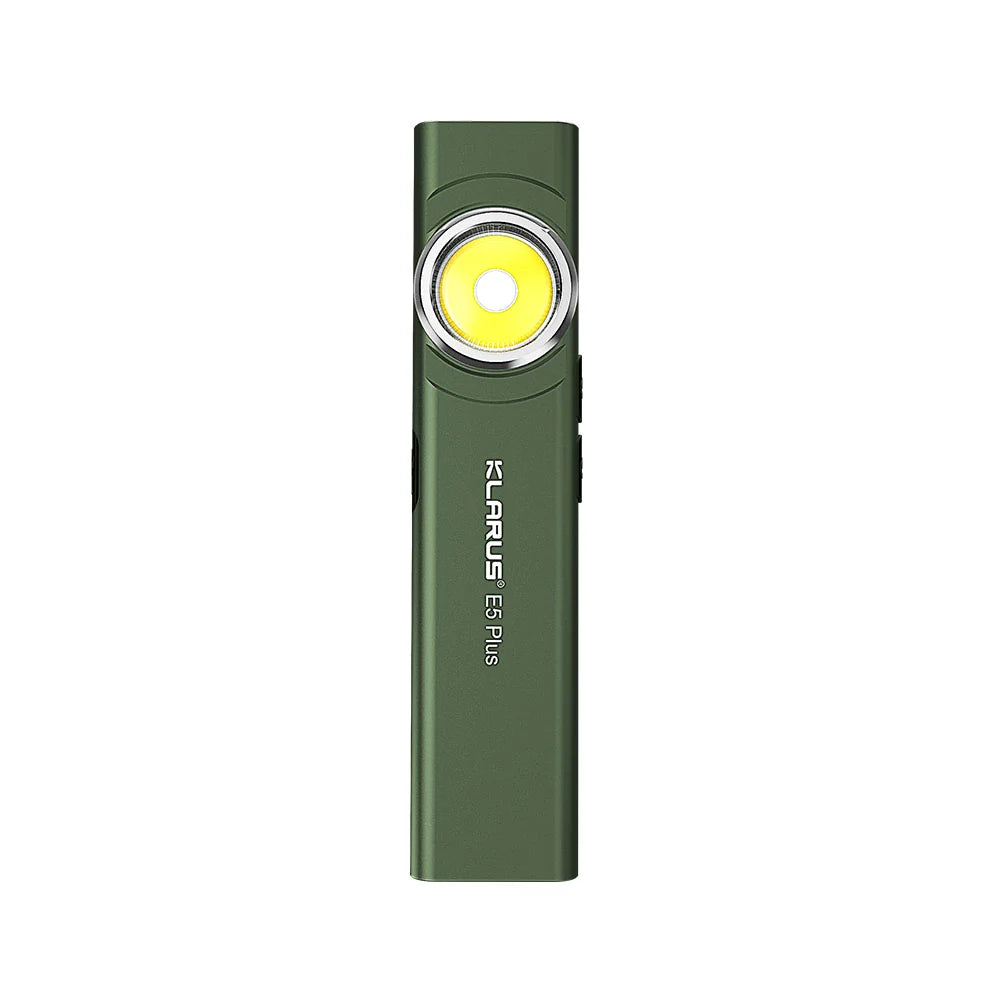 Klarus E5 Plus 650 Lumens Ultra Slim Dual-Switch Triple Lights Magnetic EDC Flashlight