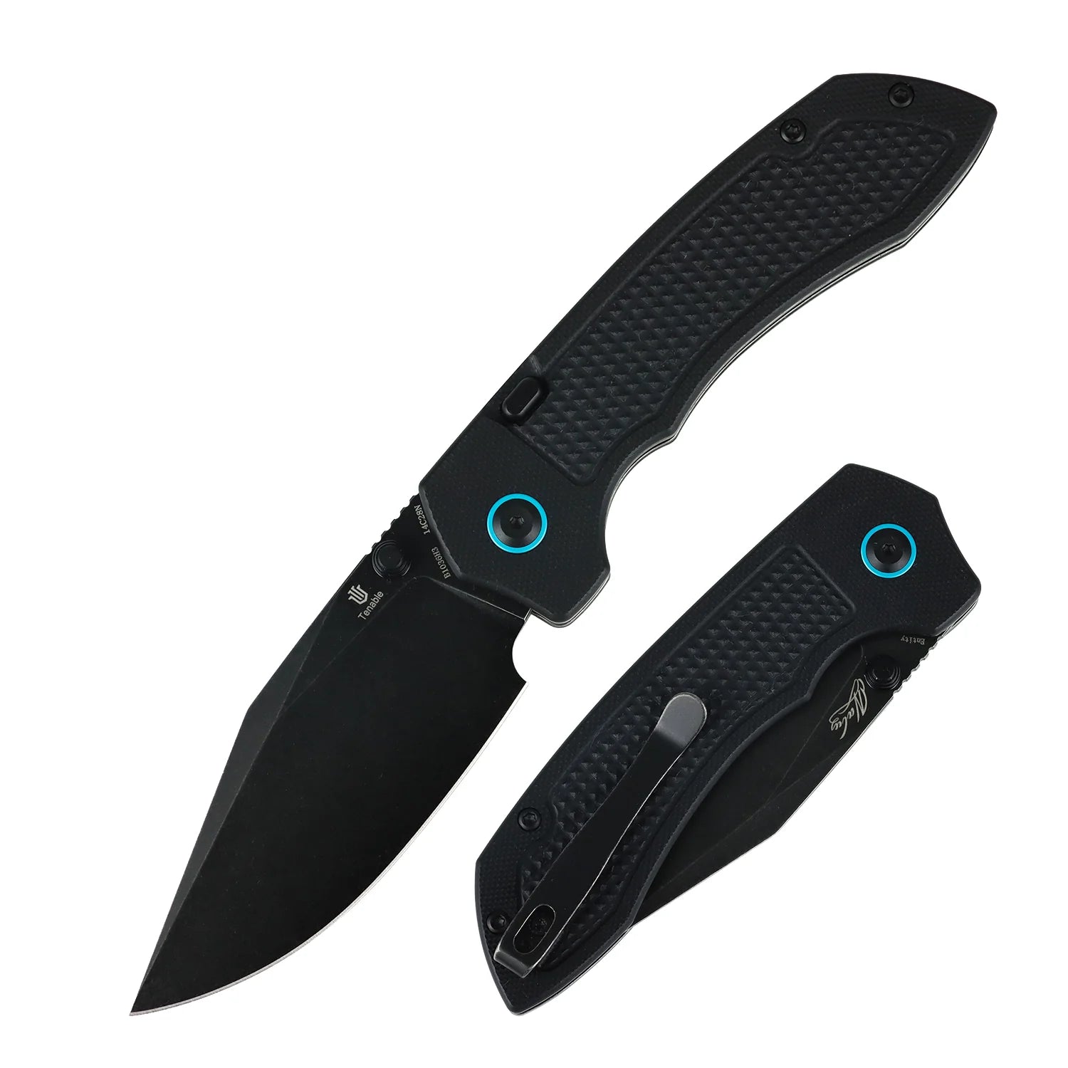 Tenable Entity B1036H3 14C28N Blade G10 Handle Top Liner Lock Folding Knife