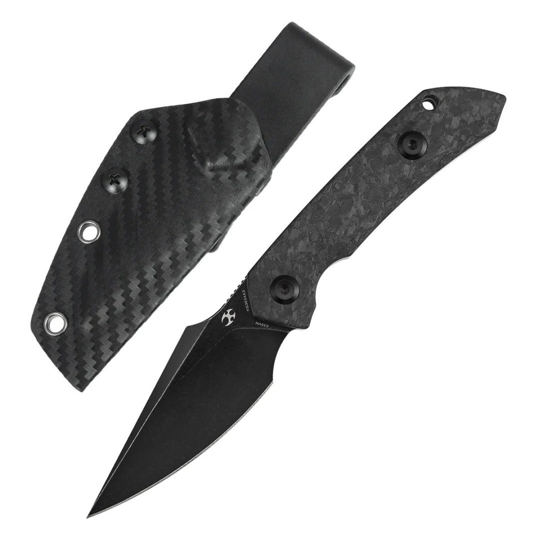 Kansept Fenrir KG3034A3 CPM-S35VN Blade Shred Carbon Fiber Handle Fixed Blade Knife