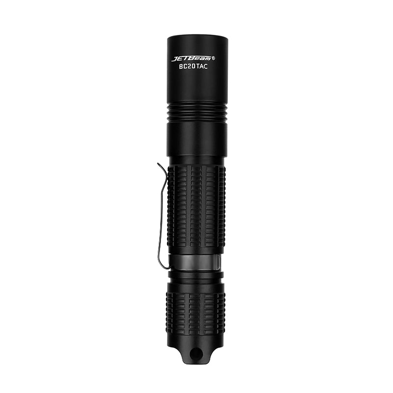 Jetbeam BC20TAC Rechargeable Tactical Flashlight 1100 Lumens CREE LED USB Type-C IPX8 Waterproof