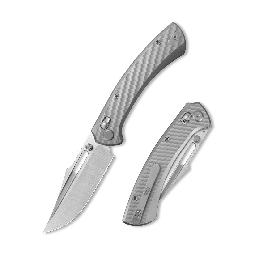 GEO Knife Strix GEO2510A M390 Blade Titanium Handle Crossbar Lock Folding Knife