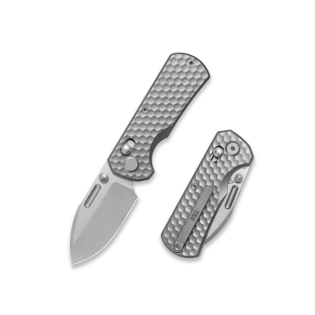 GEO Knife Belluf GEO2508H M390 Blade Titanium Handle Crossbar Lock Folding Knife