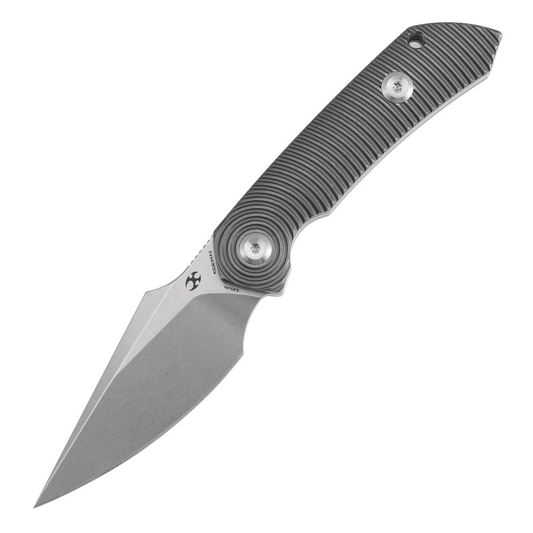 Kansept Fenrir KG3034A2 CPM-S35VN Blade Gray Anodized Titanium Handle Fixed Blade Knife
