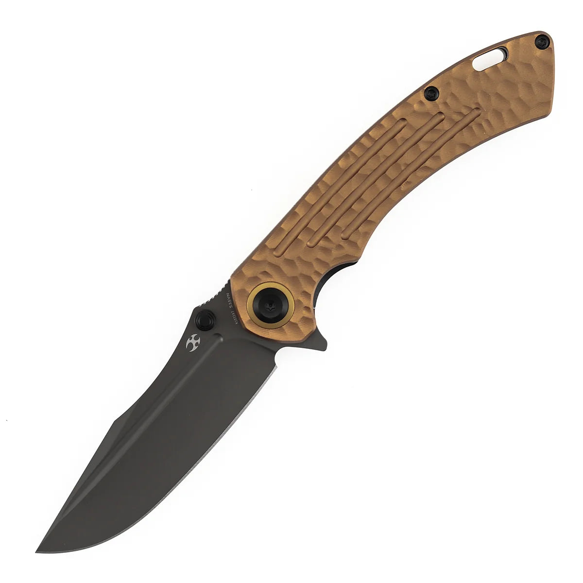 Kansept Pretatout K1032A7 CPM-S35VN Blade Golden Aluminum Handle Liner Lock Folding Knife