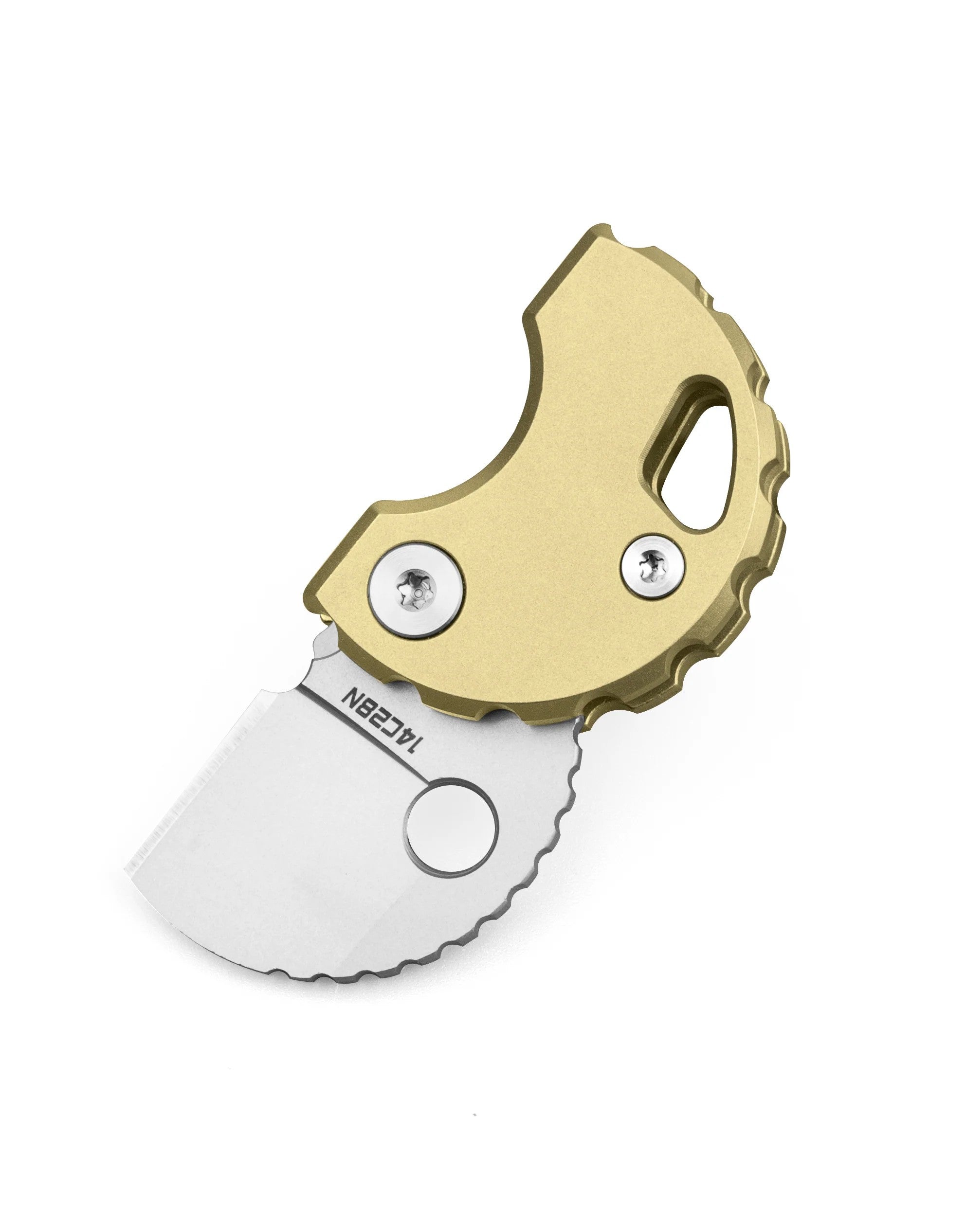 Bestechman Turtle BM20C 14C28N Blade Titanium Handle Button Lock Folding Knife