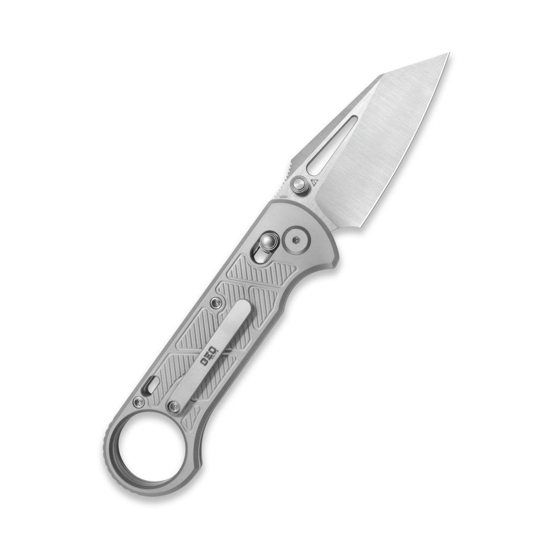 GEO Knife Aska GEO2511A M390 Blade Titanium Handle Crossbar Lock Folding Knife
