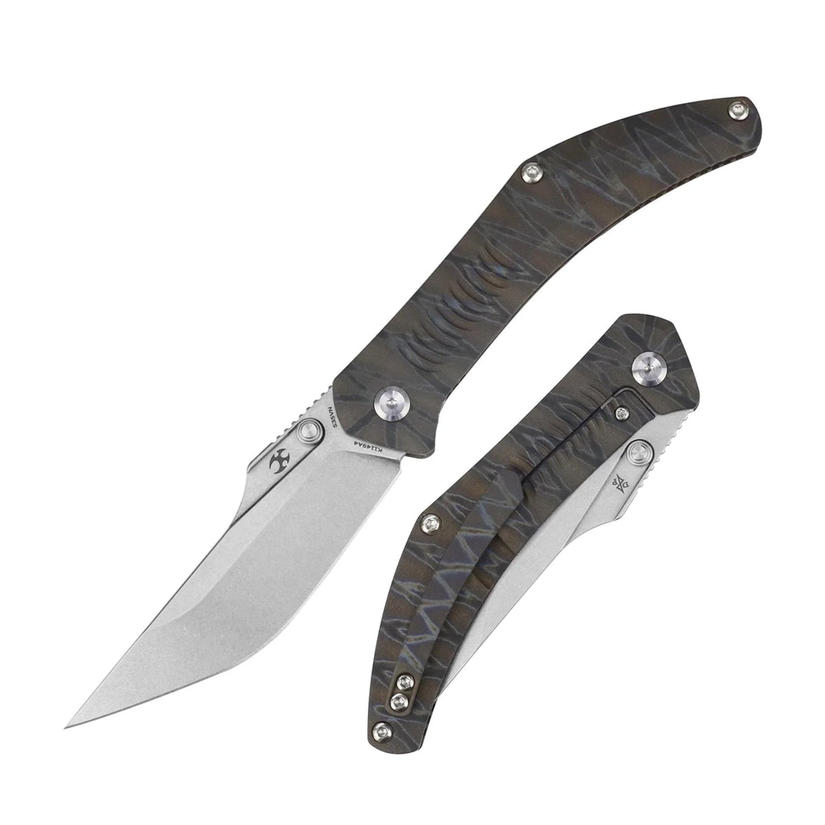 Kansept Navaja K1149A4 CPM-S35VN Blade Titanium Handle Frame Lock Folding Knife