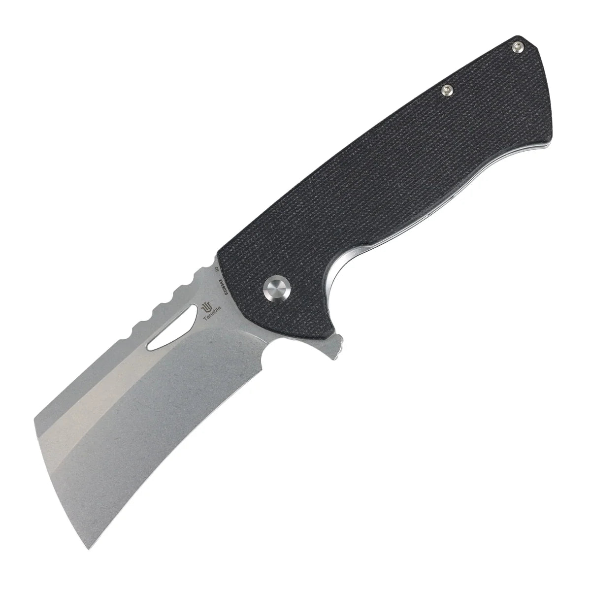 Tenable Leviathan B1083A3 D2 Blade Micarta Handle Liner Lock Folding Knife
