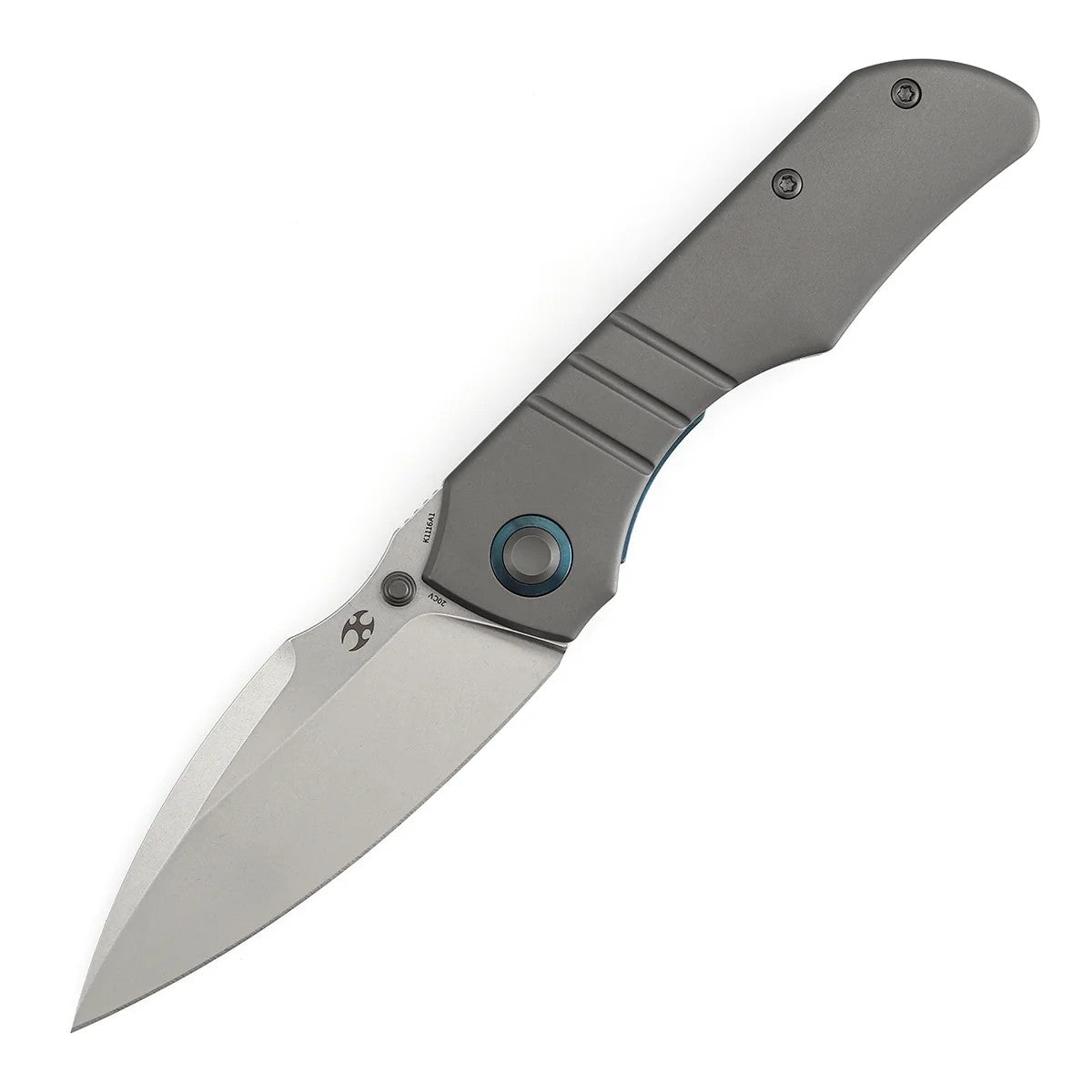 Kansept Mini Lanza K1116A1 CPM-20CV Blade Titanium Handle Nested Liner Lock Folding Knife