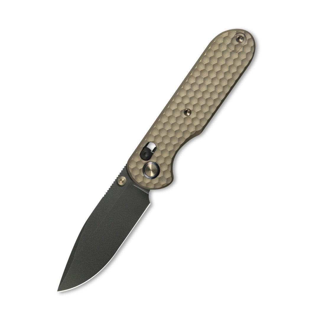 GEO Knife Ethereal Cutter GEO2402B M390 Blade Titanium Handle Crossbar Lock Folding Knife