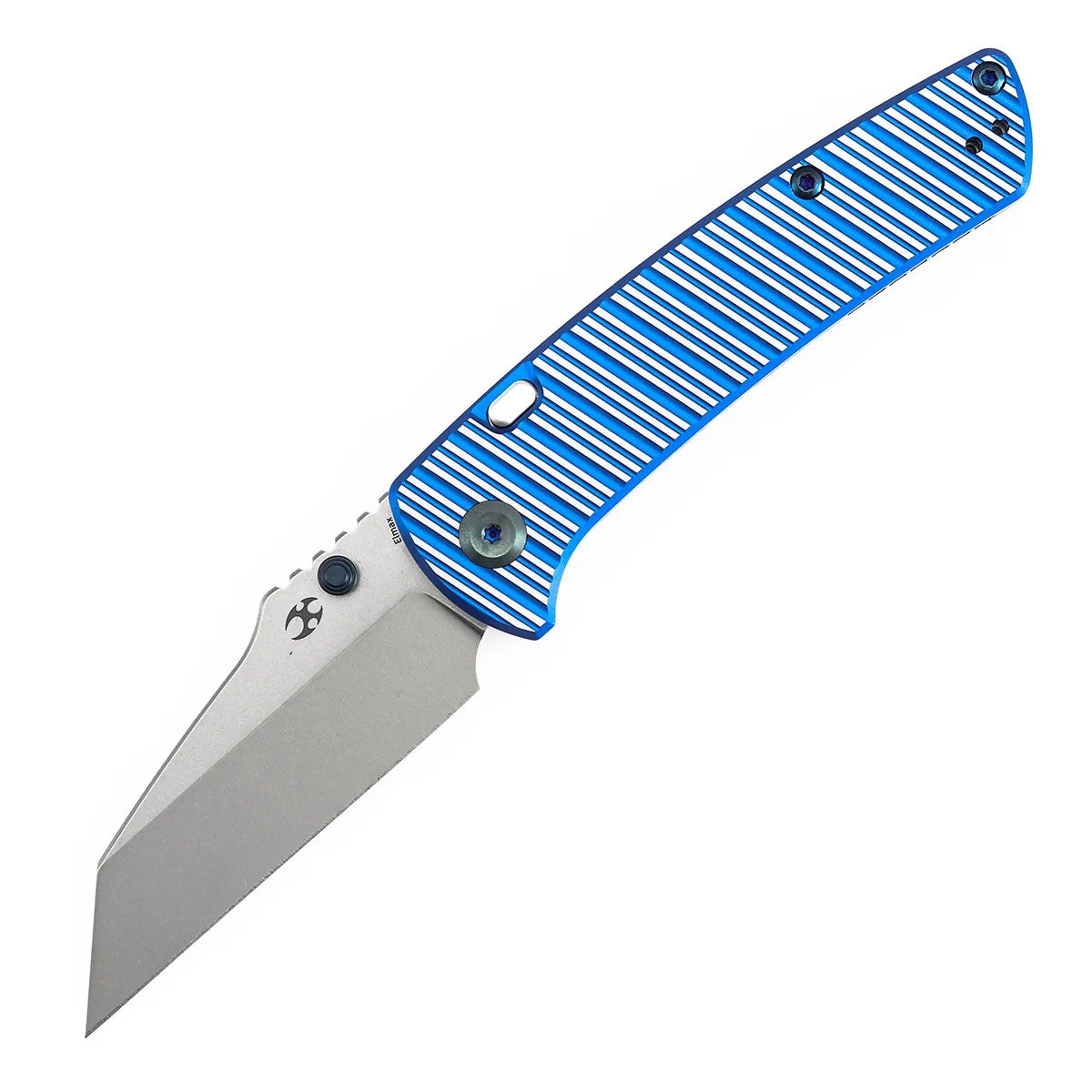 Kansept Main Street K1015H3 Elmax Blade Aluminum Handle Top Liner Lock Folding Knife