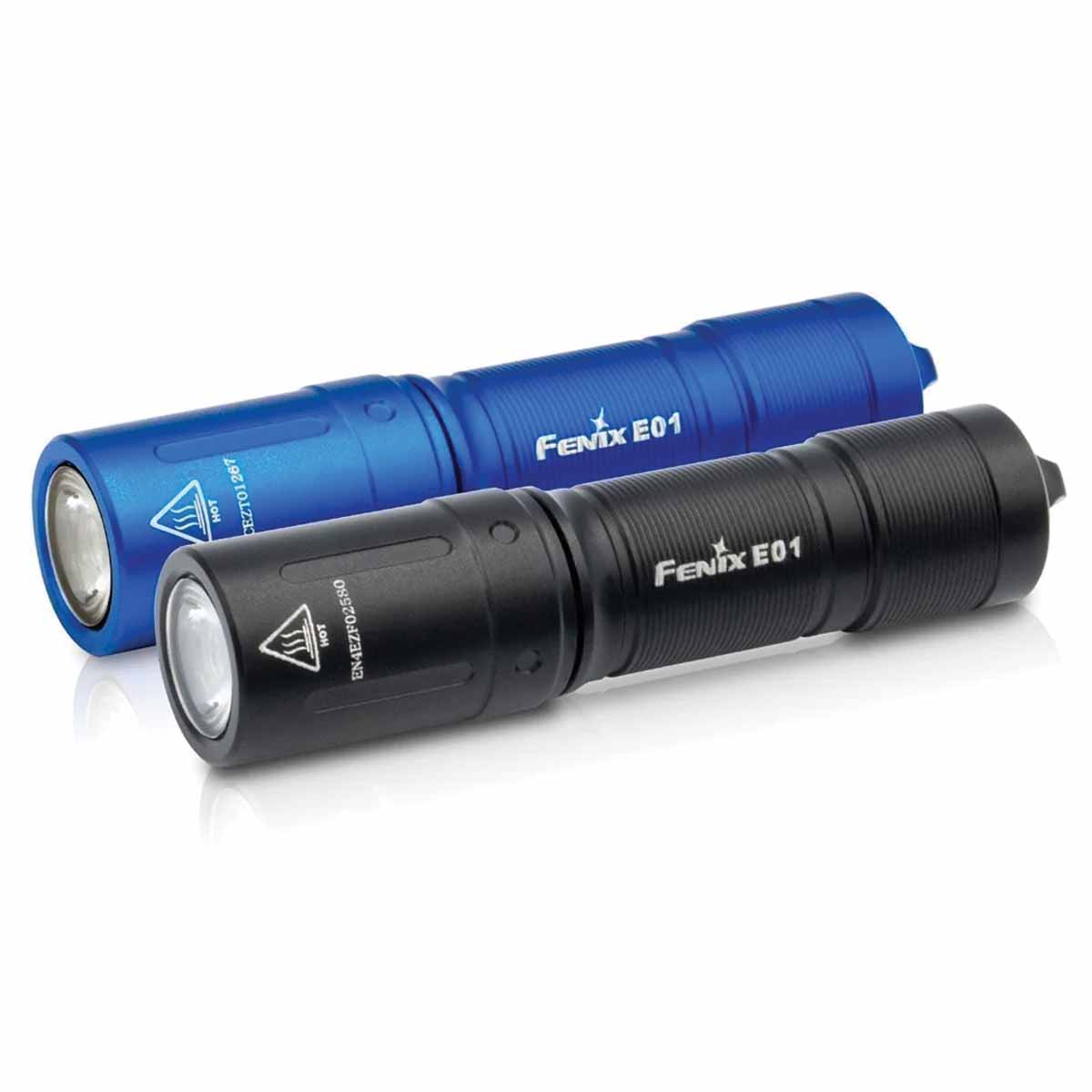 Fenix E01 V2.0 Black AAA Keychain Flashlight 100 Lumens EDC Pocket Torch