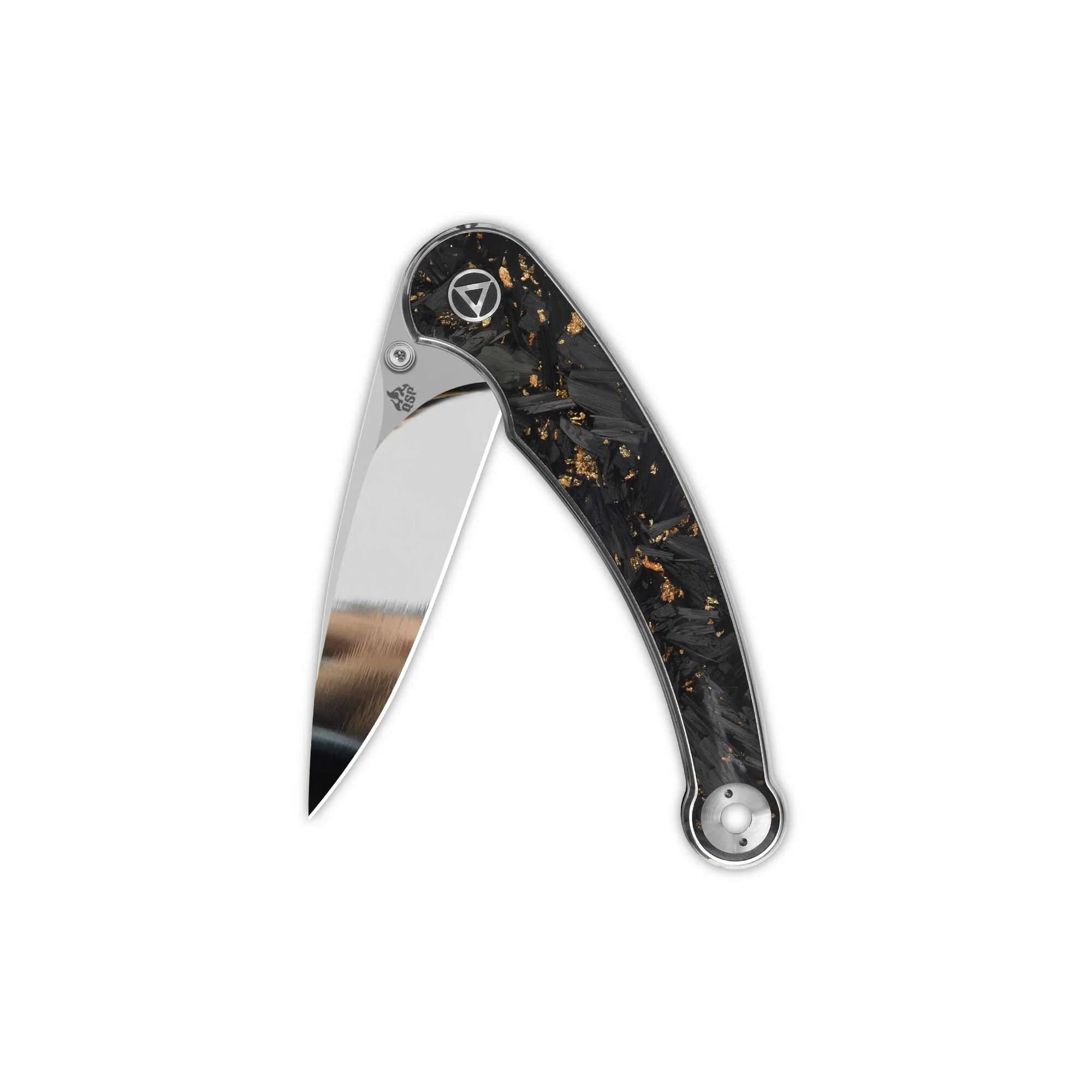 QSP Dolphin QS161-A 14C28N Blade Carbon Fiber Handle Liner Lock Folding Knife