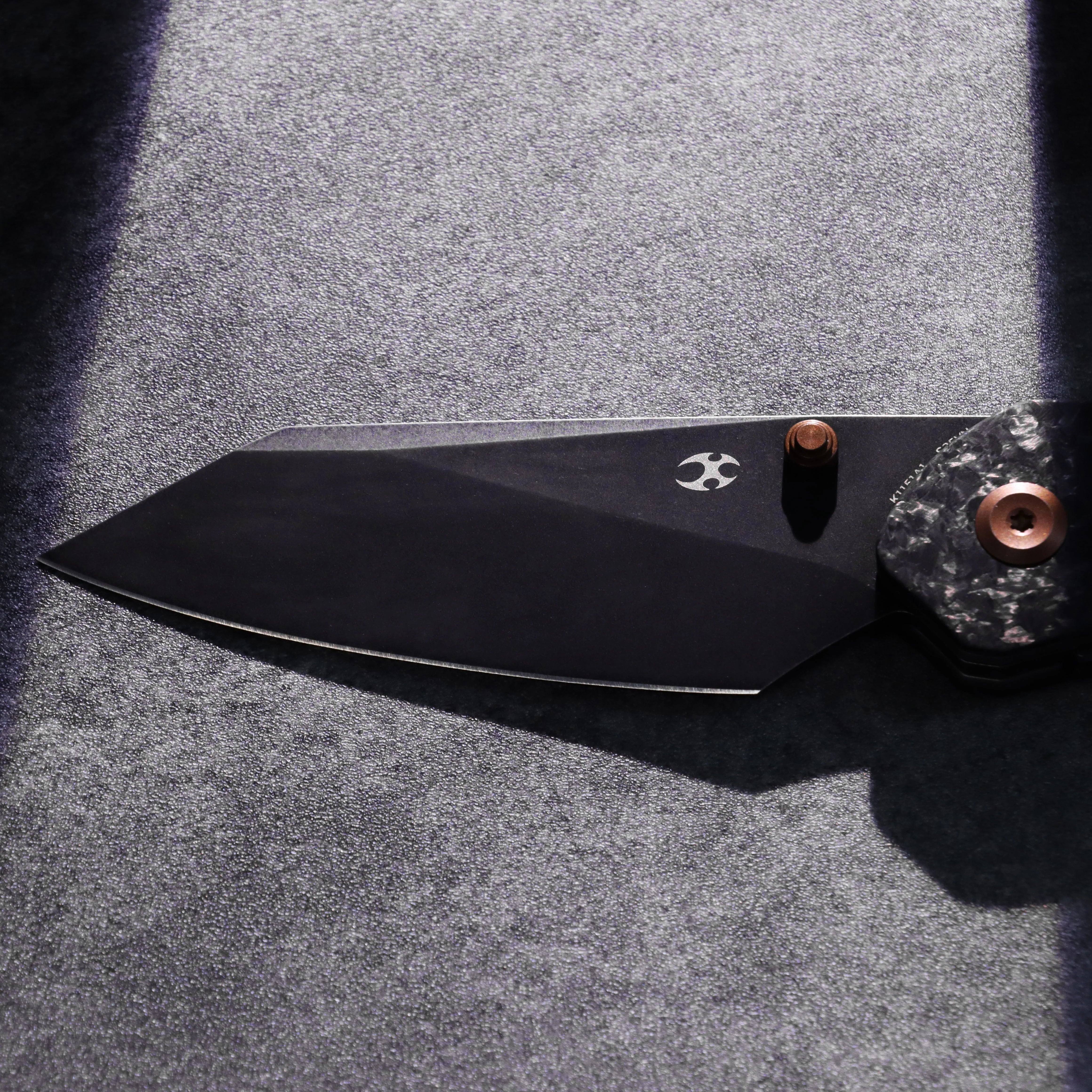 Kansept K9 K1151A1 CPM-S35VN Blade Carbon Fiber & Titanium Handle Bolster Liner Lock Folding Knife