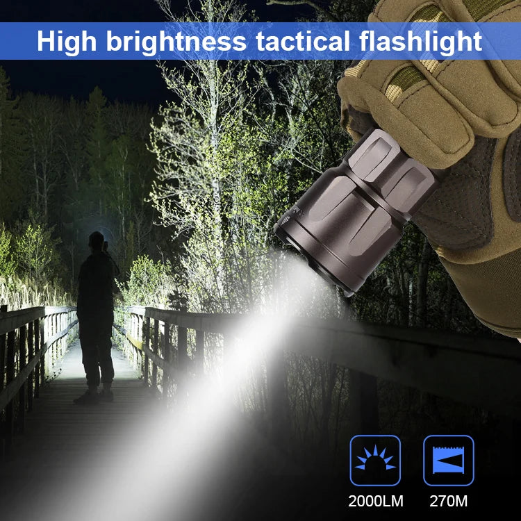 Jetbeam TH16 Tactical Flashlight 2000 Lumens High Output LED Duty Torch