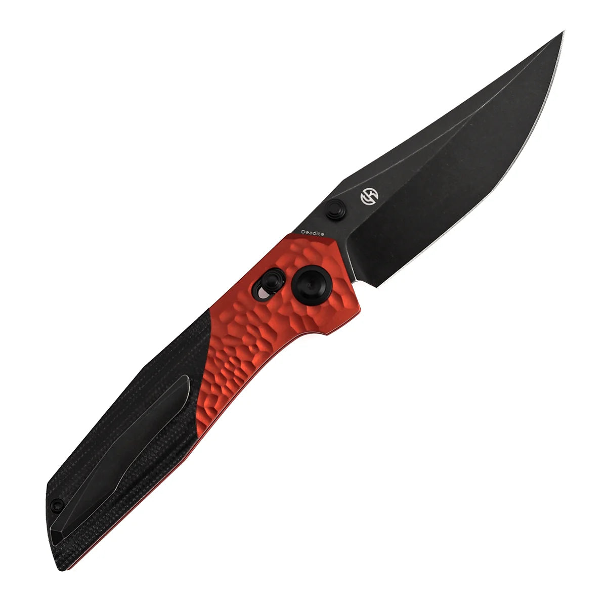 Kansept Deadite T1081V3 154CM Blade Aluminum with Micarta Handle Crossbar Lock Folding Knife