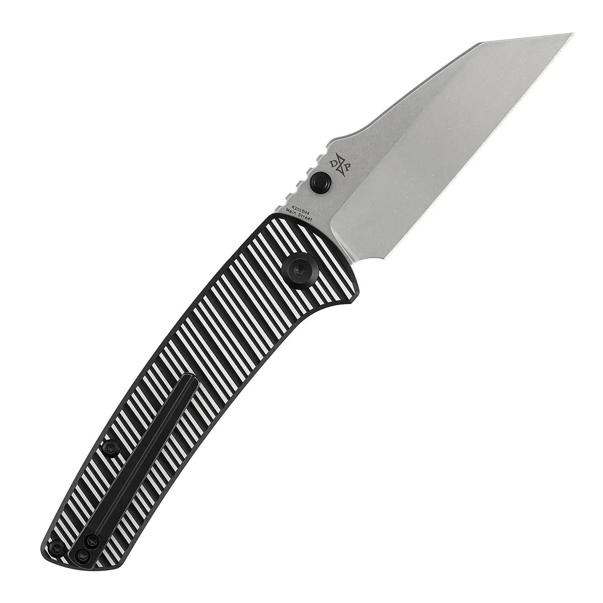 Kansept Main Street K1015H4 Elmax Blade Aluminum Handle Top Liner Lock Folding Knife