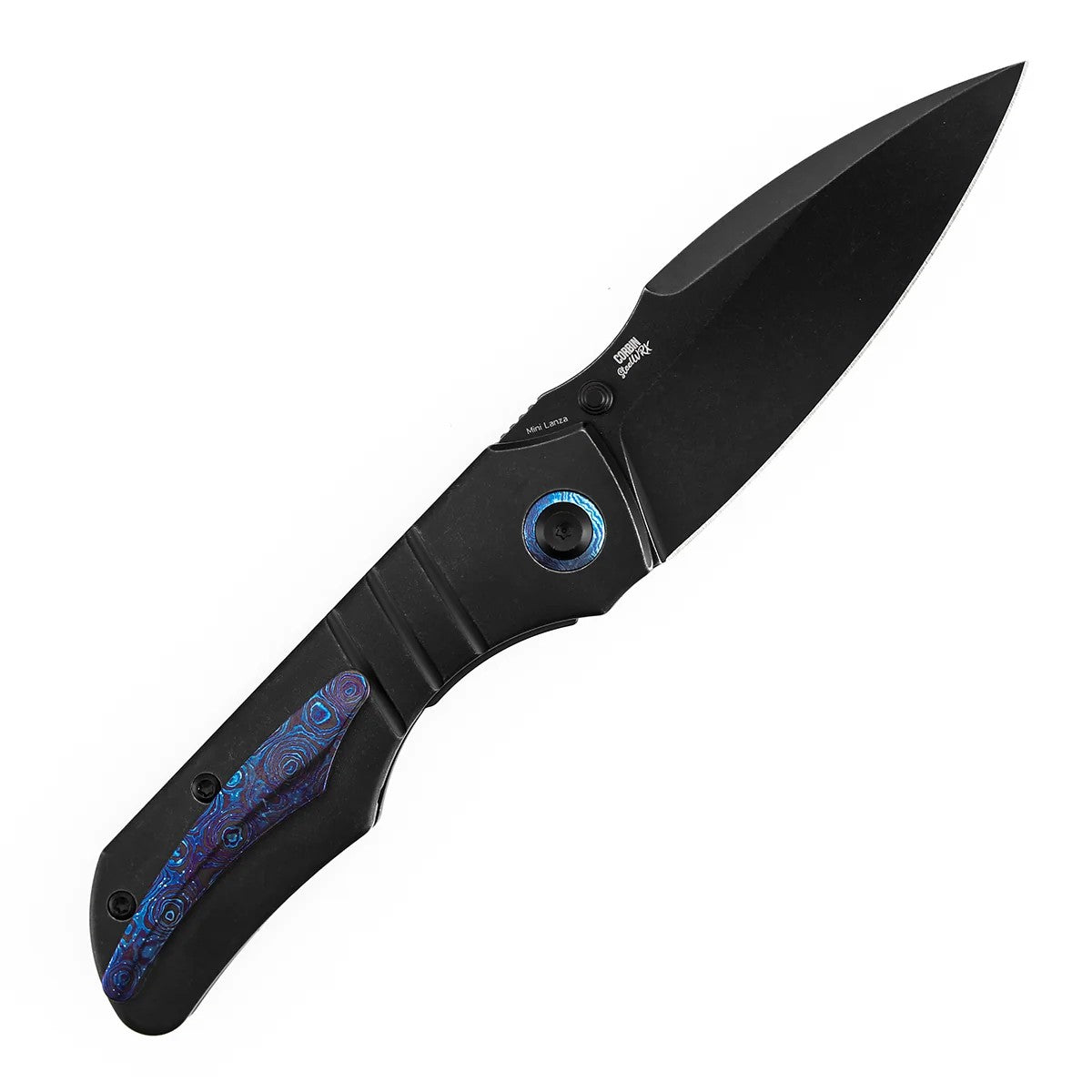 Kansept Mini Lanza K1116A2 CPM-20CV Blade Titanium & Timascus Handle Nested Liner Lock Folding Knife