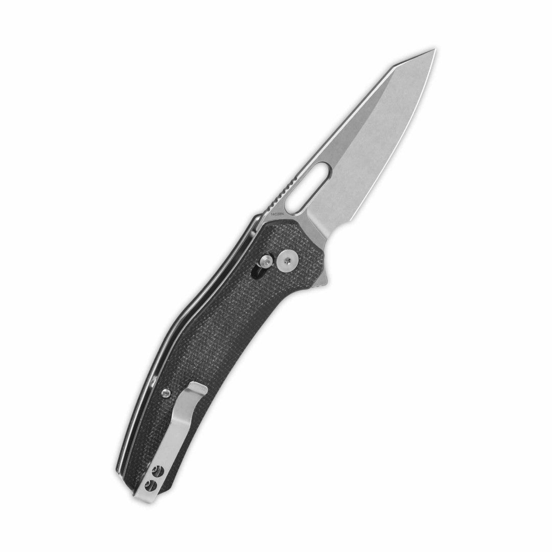 QSP Emu QS164-A1 14C28N Blade Black Micarta Handle Glyde Lock Folding Knife
