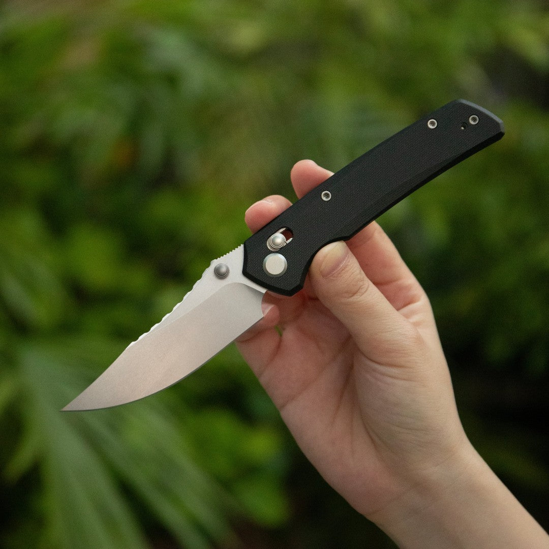 GEO Knife Cirex GEO2601A M390 Blade G10 Handle Crossbar Lock Folding Knife
