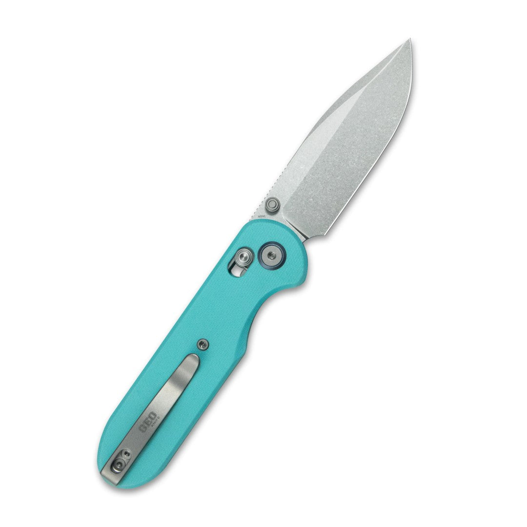 GEO Knife Ethereal Cutter GEO2402G M390 Blade G10 Handle Crossbar Lock Folding Knife
