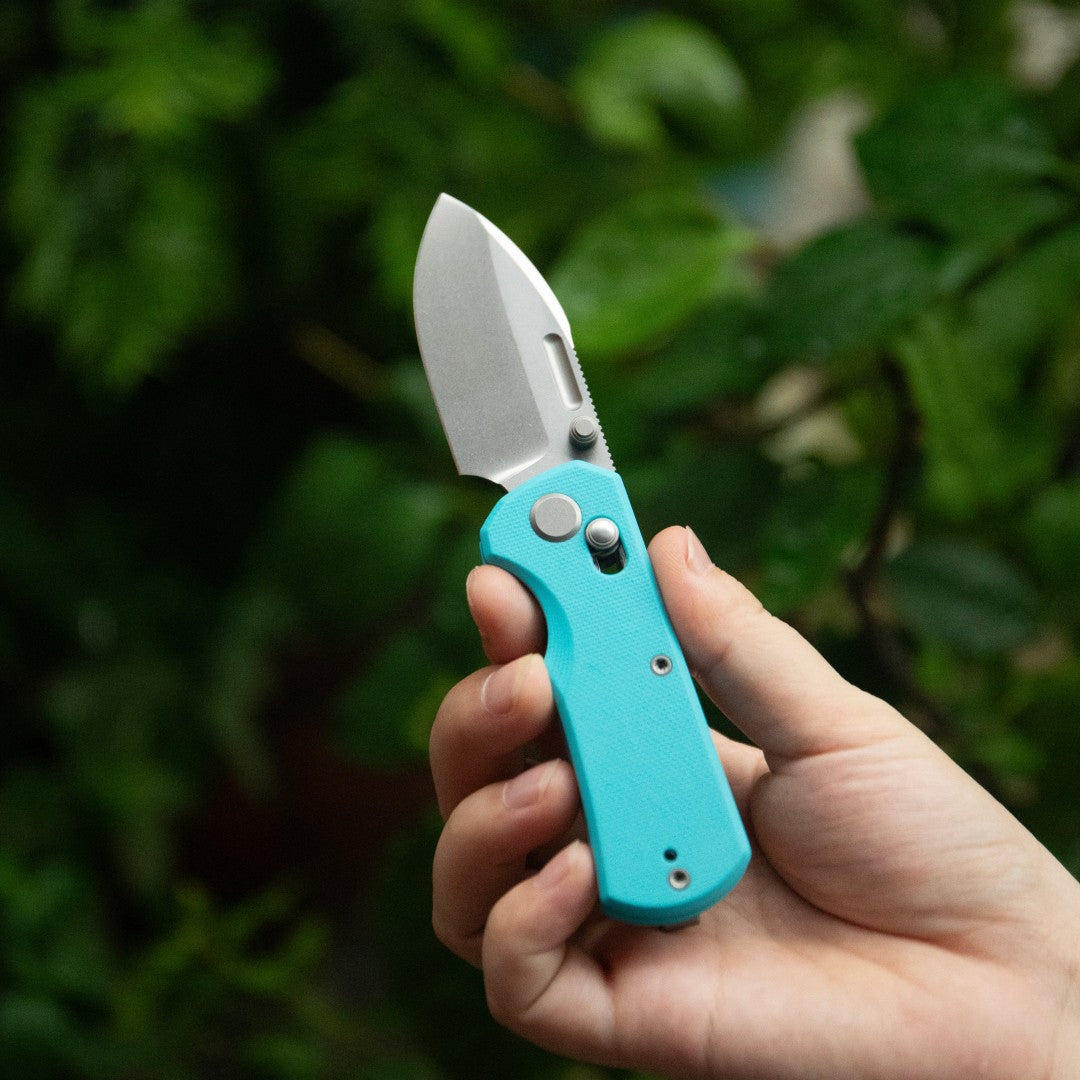 GEO Knife Belluf GEO2508B M390 Blade G10 Handle Crossbar Lock Folding Knife