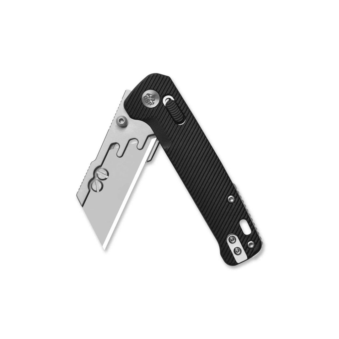 QSP Penguin Workmate QS130UT-A Stainless Steel Blade Black FRN Handle Glyde Lock Utility Knife