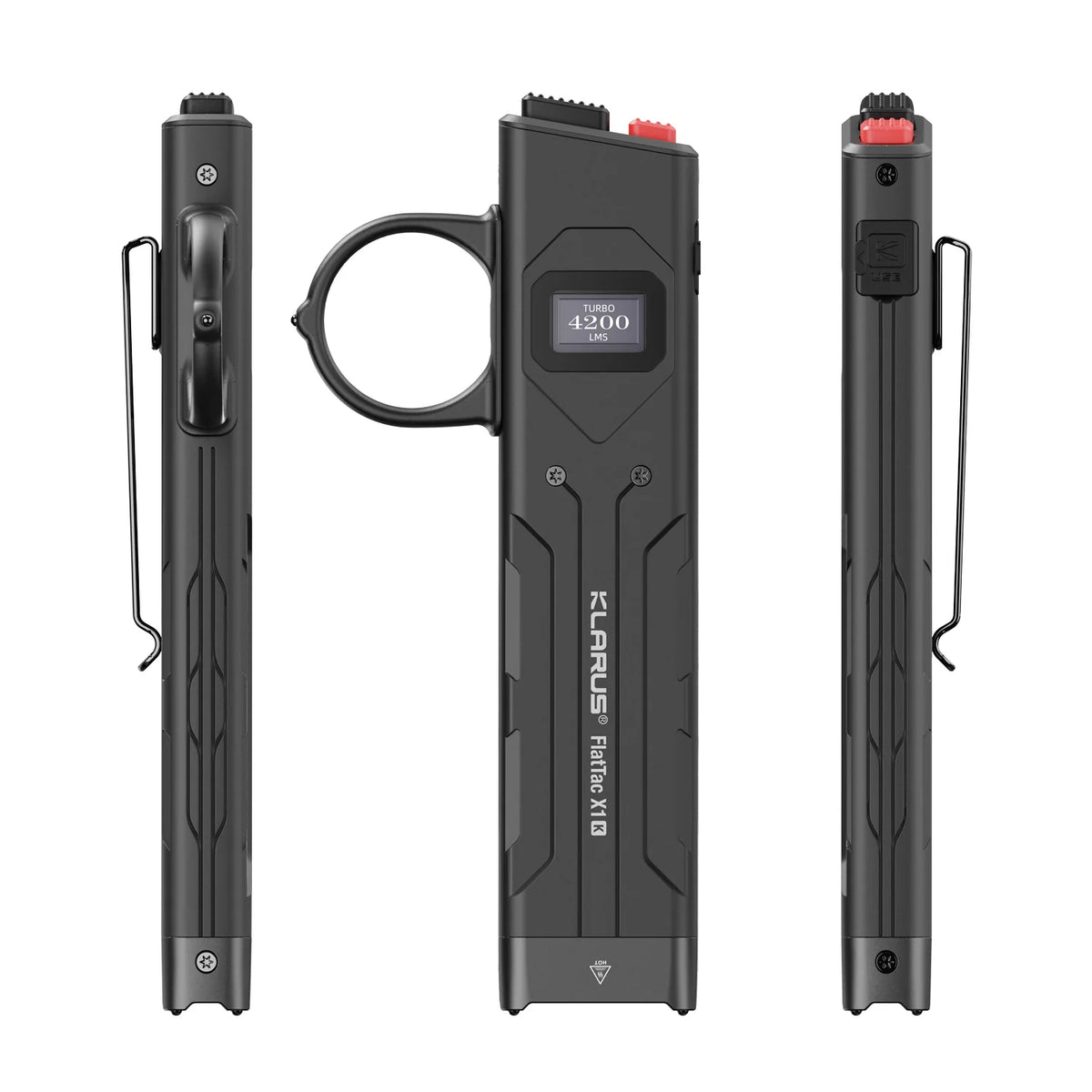 Klarus X1 K-V3 Ultra-Slim EDC Flashlight 4200 Lumens Flat Torch