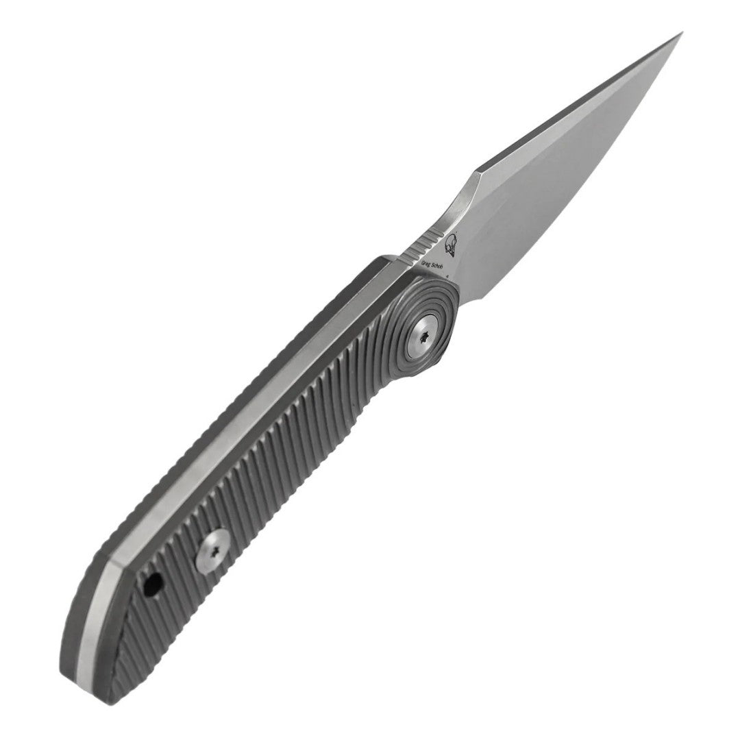 Kansept Fenrir KG3034A2 CPM-S35VN Blade Gray Anodized Titanium Handle Fixed Blade Knife