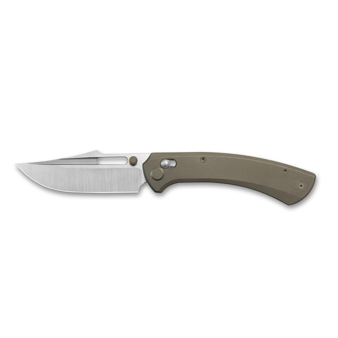 GEO Knife Strix GEO2510C M390 Blade Titanium Handle Crossbar Lock Folding Knife
