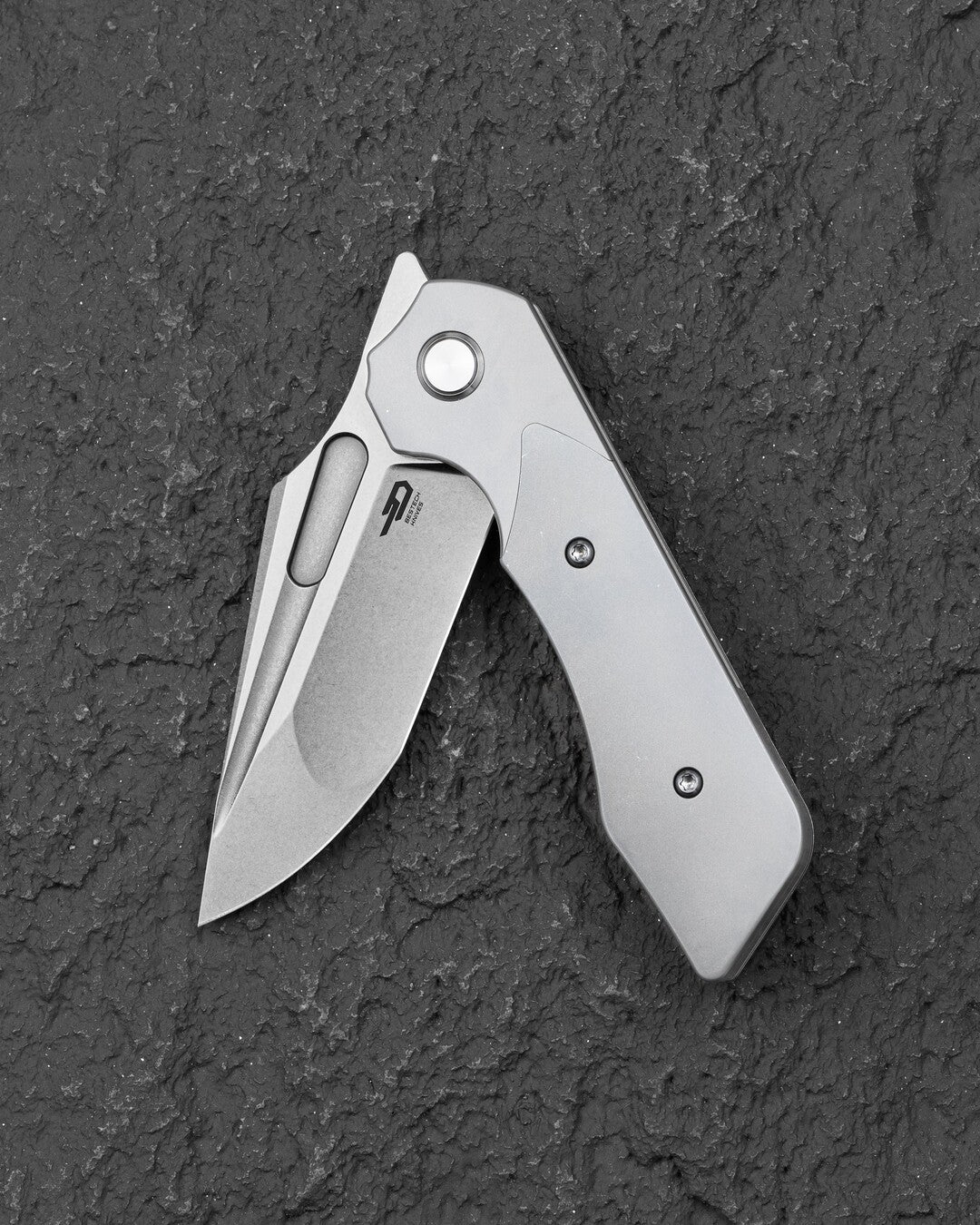 Bestech Dactyl BT2608B Magnacut Blade Titanium Handle Bolster Frame Lock Folding Knife