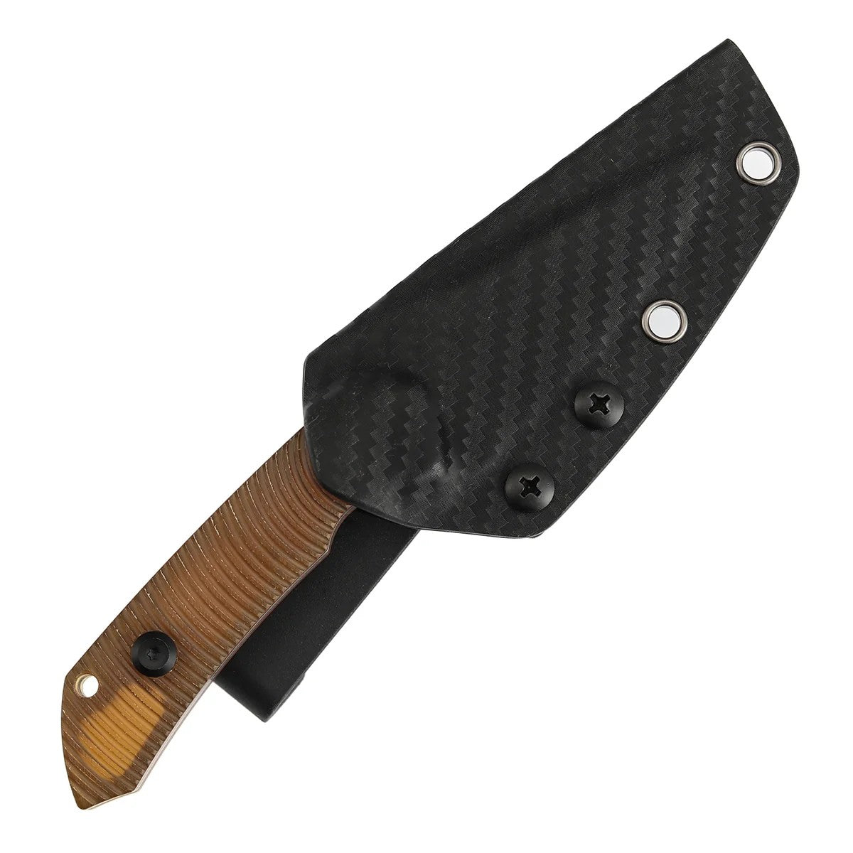 Kansept Fenrir KG3034A1 Damascus Blade PEI Handle Fixed Blade Knife