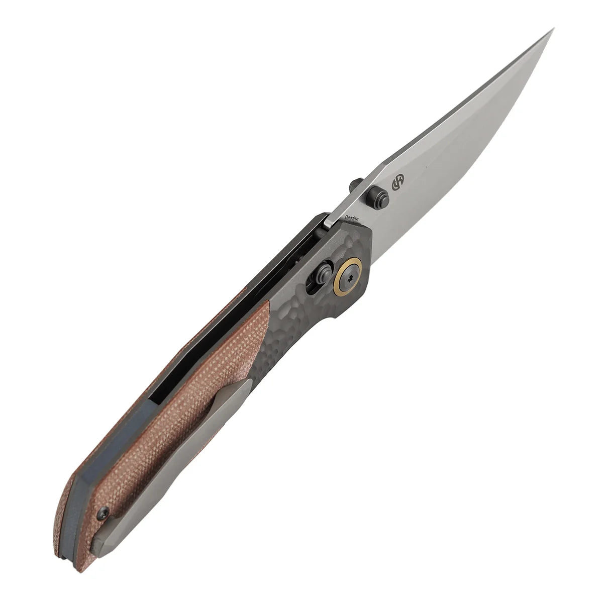 Kansept Deadite T1081V1 154CM Blade Aluminum with Micarta Handle Crossbar Lock Folding Knife