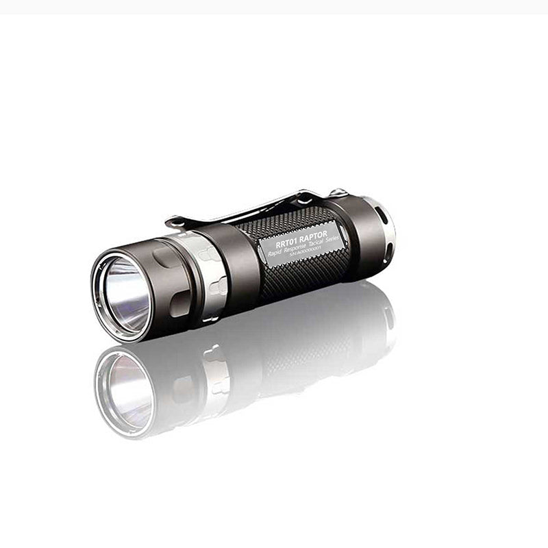 Jetbeam RRT01 Raptor Rechargeable Tactical Flashlight 950 Lumen LED Torch with Battery