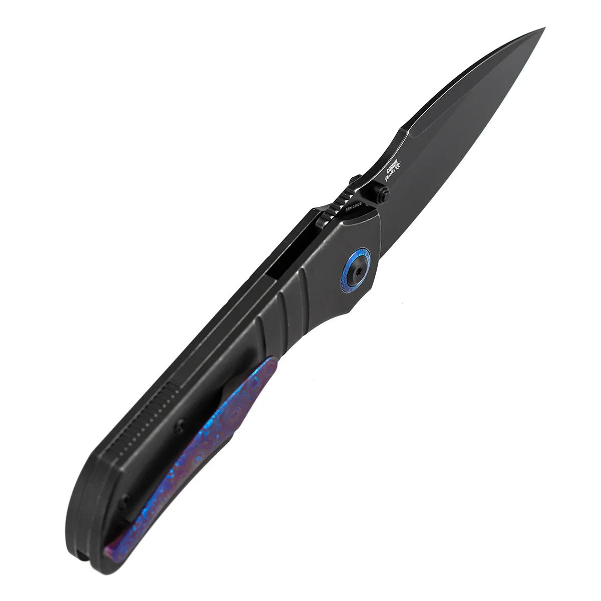 Kansept Mini Lanza K1116A2 CPM-20CV Blade Titanium & Timascus Handle Nested Liner Lock Folding Knife