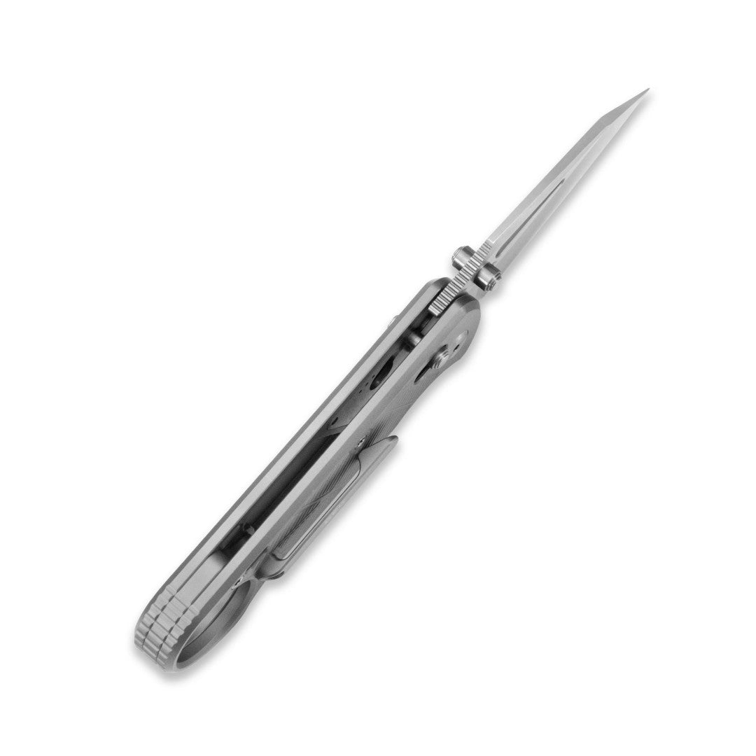 GEO Knife Aska GEO2511A M390 Blade Titanium Handle Crossbar Lock Folding Knife
