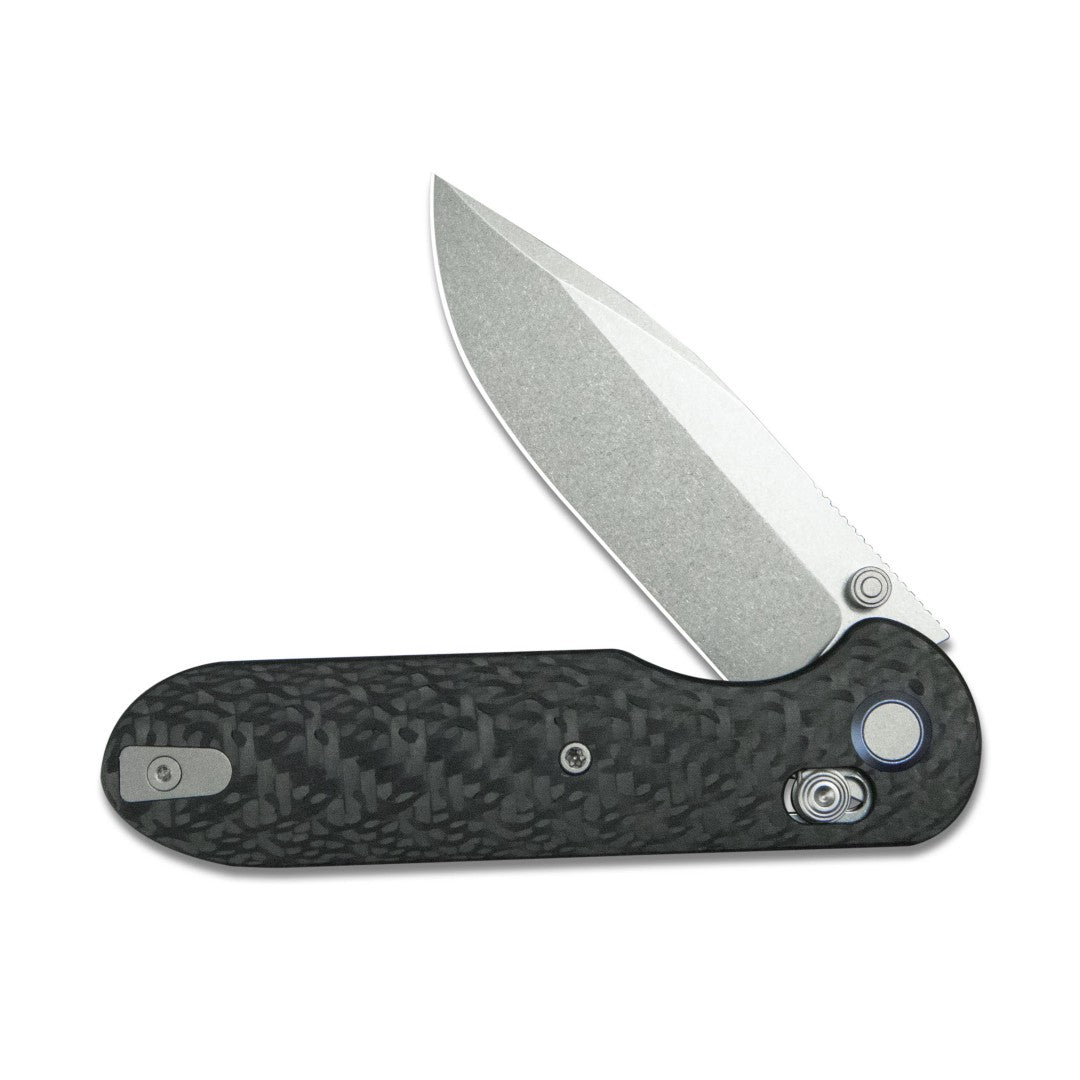 GEO Knife Ethereal Cutter GEO2402K M390 Blade Carbon FiberHandle Crossbar Lock Folding Knife
