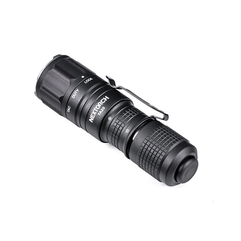 Nextorch TA20 Black 1000 Lumens Rechargeable Compact Pocket Tactical EDC Flashlight