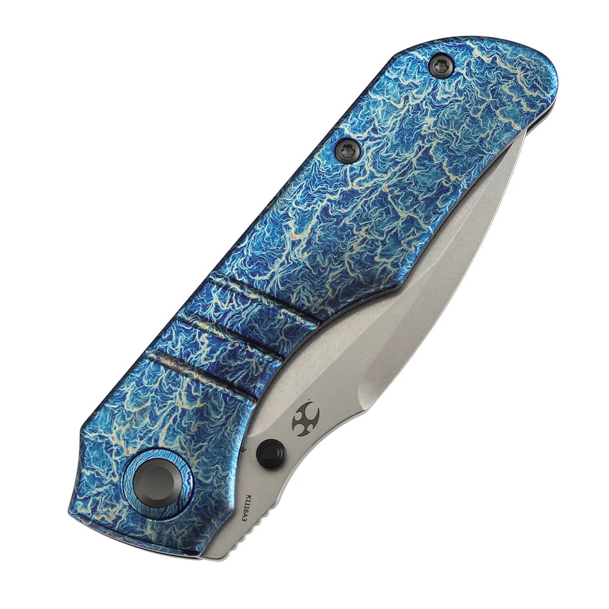 Kansept Mini Lanza K1116A3 CPM-20CV Blade Titanium Handle Nested Liner Lock Folding Knife