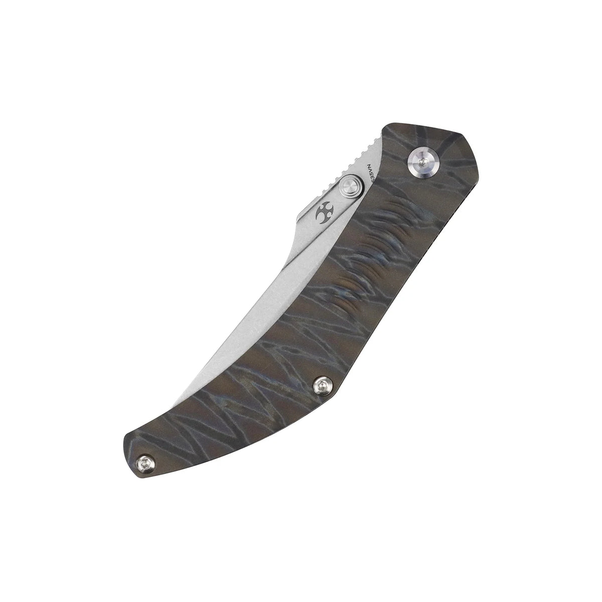 Kansept Navaja K1149A4 CPM-S35VN Blade Titanium Handle Frame Lock Folding Knife