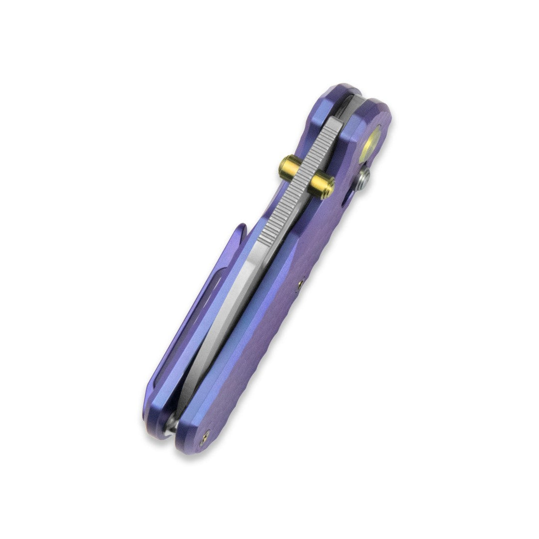 GEO Knife Belluf GEO2508J M390 Blade Titanium Handle Crossbar Lock Folding Knife