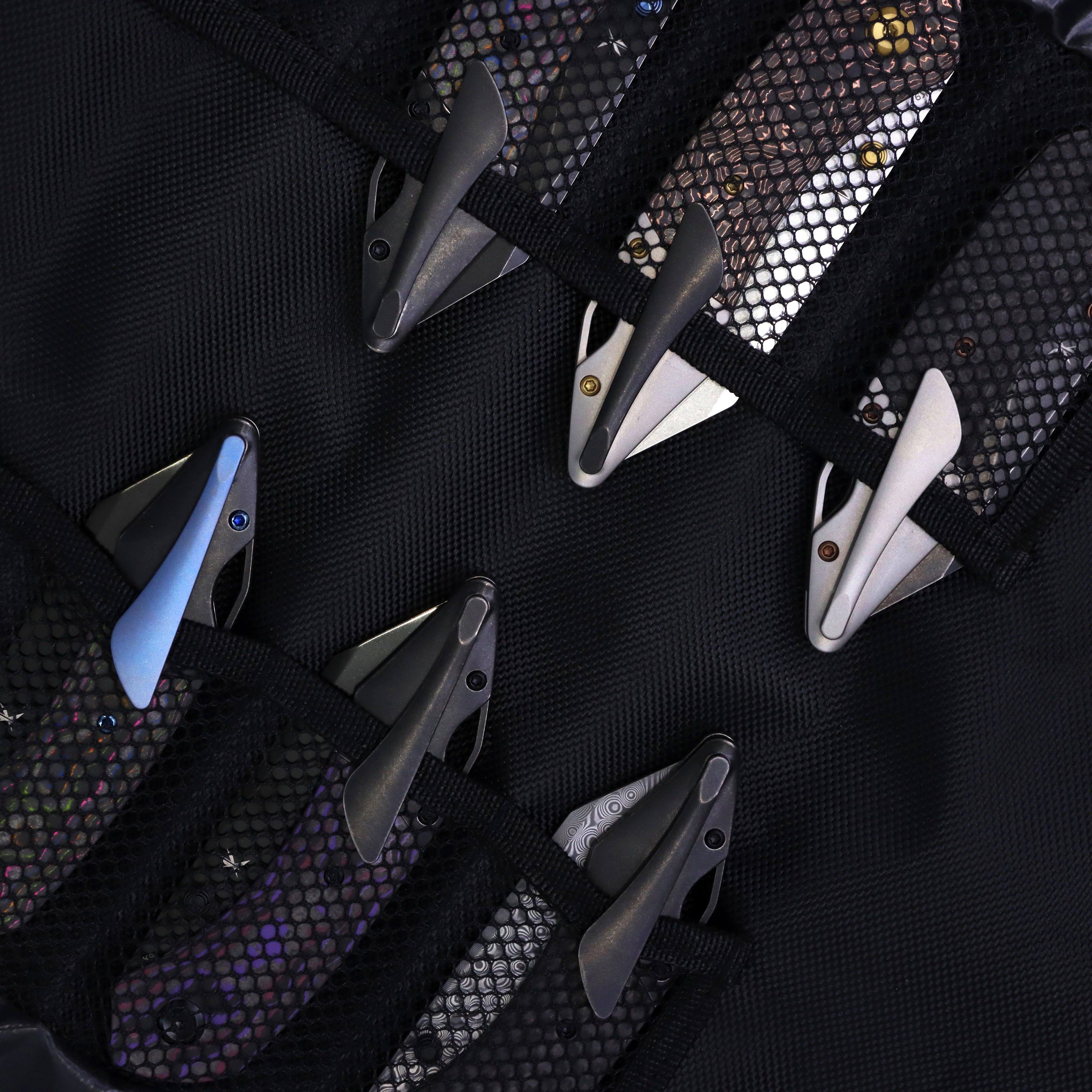 Kansept K9 K1151A3 CPM-S35VN Blade 80S Camo Carbon & Titanium Handle Bolster Liner Lock Folding Knife