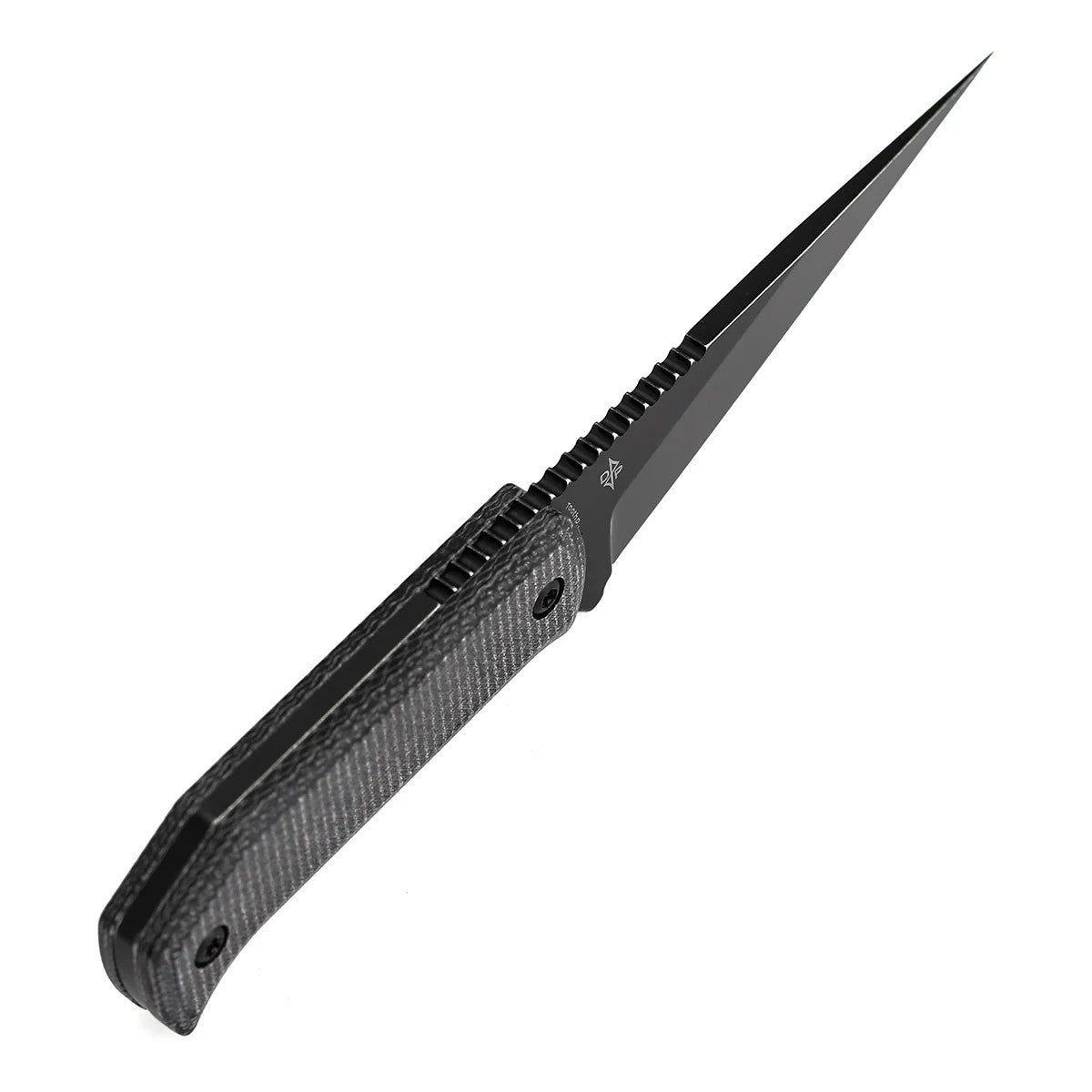 Tenable ToothPik G020A4 Blackwash 14C28N Blade Black Micarta Handle Fixed Blade Knife