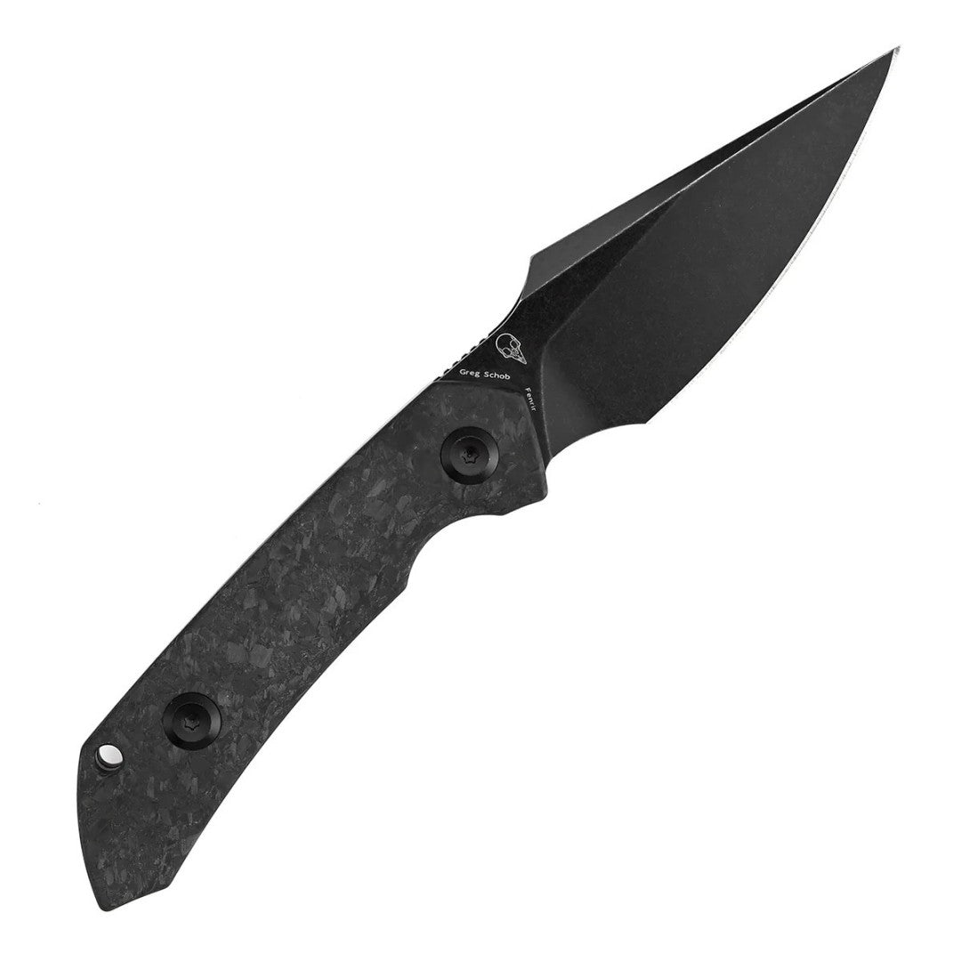Kansept Fenrir KG3034A3 CPM-S35VN Blade Shred Carbon Fiber Handle Fixed Blade Knife