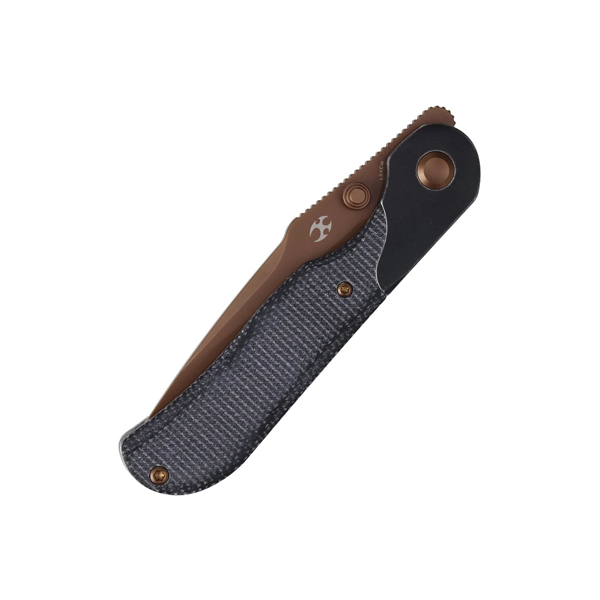 Kansept Lichen T2091A1 154CM Blade Black Micarta Handle Bolster Lock Folding Knife