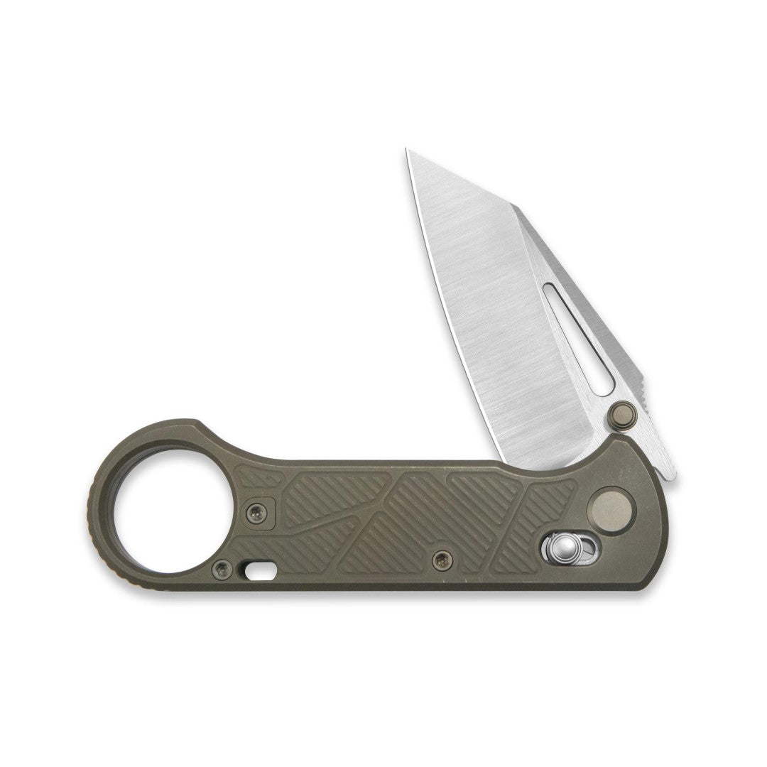 GEO Knife Aska GEO2511C M390 Blade Titanium Handle Crossbar Lock Folding Knife